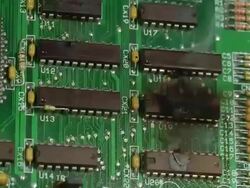 ECU, Burning circuit board Stock Footage