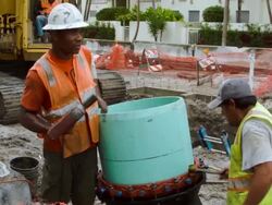 Miami Beach Takes Measures To Protect Against Rising Sea Levels Stock Footage