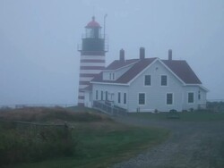 West Quoddy Lighthouse Stock Footage