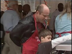 Los Angeles Mission Thanksgiving Stock Footage