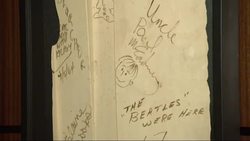 A section of plastic backdrop the Beatles signed before their American television debut could fetch almost a million dollars. Heritage Auctions also has items belonging to Orson Welles up for bidding. (April 2) Instructional Video