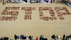 CLEAN: Activists protest against bull fighting News Clip