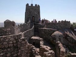 Sintra, Castle of the Moors (Castelo dos Mouros), castle keep, Sintra  Stock Footage
