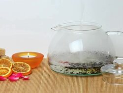 HD Preparing Tea Spa Composition Stock Footage