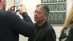 Kazuo Ishiguro gives a press conference after being announced as the winner of the Nobel Prize for Literature News Clip