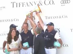 Catherine, Duchess of Cambridge and Prince William, Duke of Cambridge at the Tiffany & Co. Sponsors The Foundation Polo Challenge at Santa Barbara CA. (Footage by WireImage Video/Getty Images Entertainment Video) Stock Footage