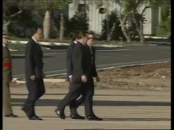PM Aznar in talks with Chancellor Schroeder News Clip