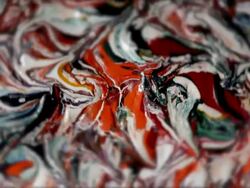 Abstract colorful rotating painting for backgrounds Stock Footage