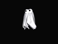 3D Animated Spooky Halloween Ghost Flying Stock Footage