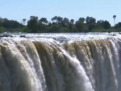 zambezi river in zimbabwe Stock Footage