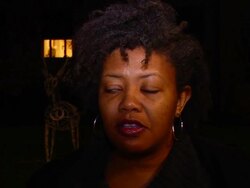 Mariam Harley of Louisiana calls for Black Friday protest after Ferguson decision Stock Footage
