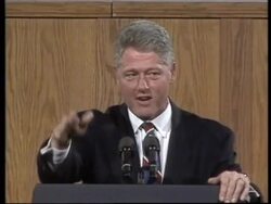 USA: LITTLE ROCK: PRESIDENT CLINTON GIVES RE-ELECTION SPEECH Instructional Video
