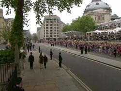 Sky News Royal Wedding Procession Footage News Clip