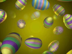 (Loop) Falling Eggs for Easter Stock Footage