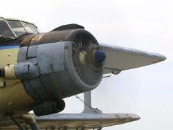 Biplane with Propeller Stock Footage