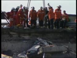 GERMANY: ESCHEDE: HELMUT KOHL VISITS TRAIN CRASH SITE News Clip