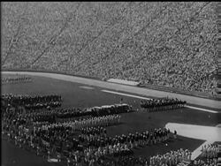 Olympic Games Open at Los Angeles News Clip