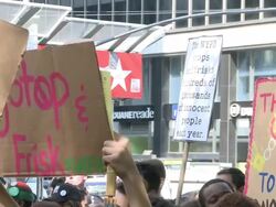Rally to Reform NYPD Stop-and-Frisk Policy Stock Footage