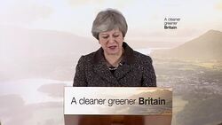 Theresa May unveils new 25-year Environment Plan in speech at the London Wetland Centre News Clip
