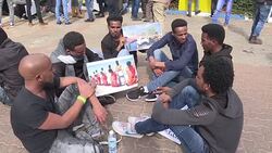 CLEAN : African migrants in Israel protest against deportation News Clip