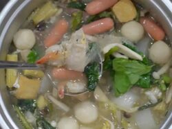 stir Sukiyaki by dipper Stock Footage