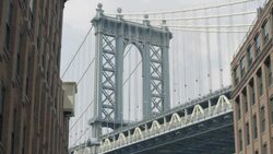 Manhattan Bridge Establishing Shot Stock Footage
