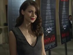 Melissa Benoist at "Whiplash" Los Angeles Premiere Stock Footage