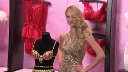 South African model Candice Swanepoel gets the top honor this year at the Victoria's Secret Fashion Show. She will wear the $10 million Royal Fantasy Bra. Swanepoel gave the media a first look at it Wednesday in New York. (Nov. 6) News Clip