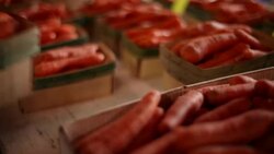 Farmers Market, Vegetable Detail Stock Footage