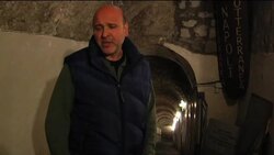 Ancient buildings below Naples streets News Clip