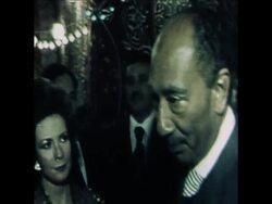 SYND 28 12 77 EGYPTIAN PRESIDENT ANWAR EL SADAT INTERVIEWED IN CAIRO Instructional Video