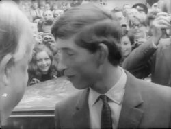Prince Charles Becomes College Freshman at Cambridge Stock Footage