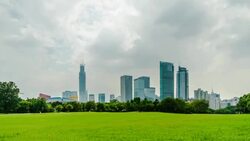 T/L LA Timelapse of Shenzhen skyline / Shenzhen,China Stock Footage
