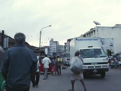 MS People in marketplace in Sri Lanka / Colombo, Sri Lanka Stock Footage