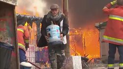 Fires Started In Calais Migrant Camp During Evacuation News Clip
