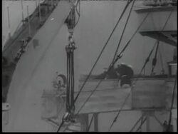 Battleship shells Polish stronghold Stock Footage