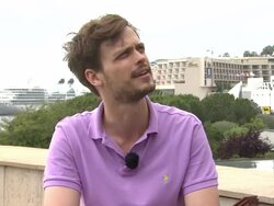 INTERVIEW: Matthew Gray Gubler jokes on comparing Monte Carlo to Transylvania at the 51st Monte-Carlo Television Festival - Matthew Gray Gubler Interview at Monte-Carlo . (Footage by WireImage Video/Getty Images Entertainment Video) Stock Footage
