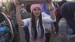 CLEAN : Syrian Kurds demonstrate in support of Iraq Kurdish referendum News Clip