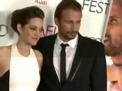 Marion Cotillard, Matthias Schoenaerts at AFI Fest 2012 Rust And Bone Centerpiece Gala Screening  on 11/5/2012 in Hollywood, CA.(Footage by WireImage Video/Getty Images Entertainment Video) Stock Footage