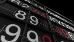 3D Arrival Departure Board Stock Footage