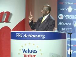 Presidential Candidate Herman Cain Stock Footage