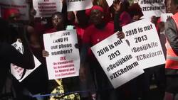 Opposition MDC supporters stage anti-government march in Harare News Clip