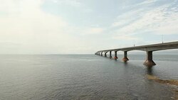 Prince Edward Island Bridge Stock Footage