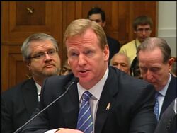 The House Judiciary Committee held a hearing Wednesday into the impact of head injuries on football players. NFL commissioner Roger Goodell and NFLPA Executive Director DeMaurice Smith both spoke to the committee. News Clip