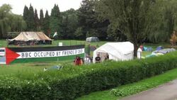 UK NATO - UK - NATO counter-summit participants denounce alliance plans for new high-readiness force / Obama arrives for NATO summit, UK PM meets NATO Chief / Minor scuffles involving anti-NATO protesters News Clip