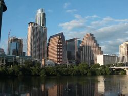 HD video Sunset on Downtown Austin Texas Stock Footage