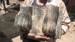 CLEAN : Unique Egyptian sphinx unearthed in north News Clip