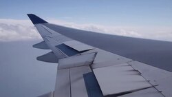 Airplane wing Stock Footage