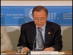 WRAP Security ahead of day 2 of food summmit, Ban ADDS Ban, WFP News Clip