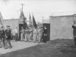 Celebrating 'I'm an American' Day Stock Footage